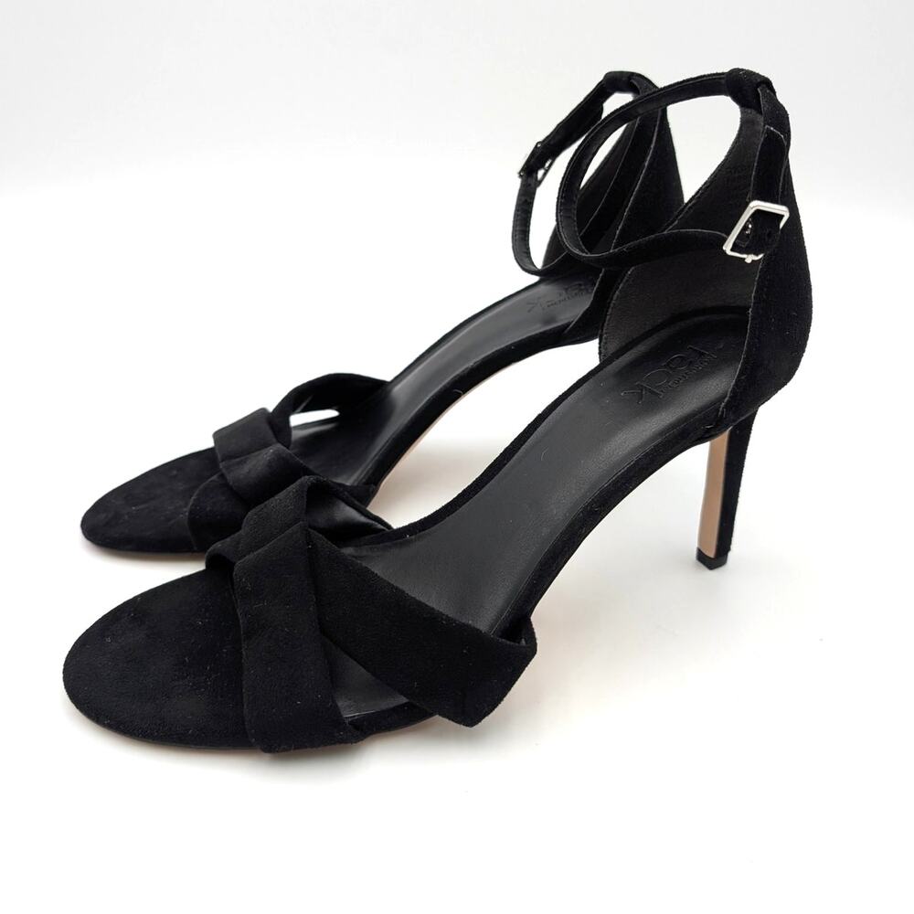 Nordstrom Rack Amora Ankle Strap Sandals Open Toe Women's Black Size US9M EU39